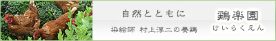 自然とともに　染絵師 村上淳二の養鶏　鶏楽園 けいらくえん